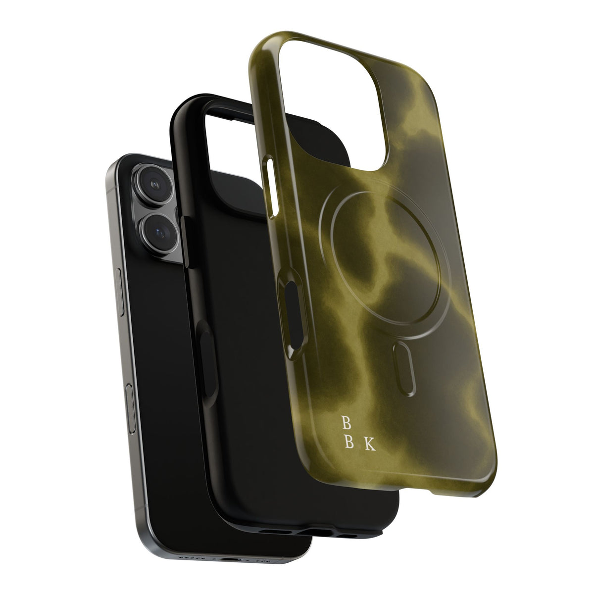Olive Smoke Magnetic Phone Case — Tough Protective MagSafe-Compatible Cover