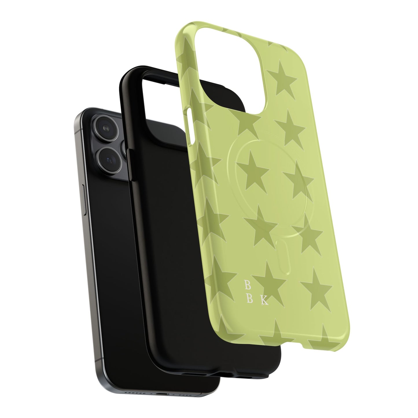 Olive Star Pattern Tough Magnetic Phone Case — Slim Protective iPhone Cover
