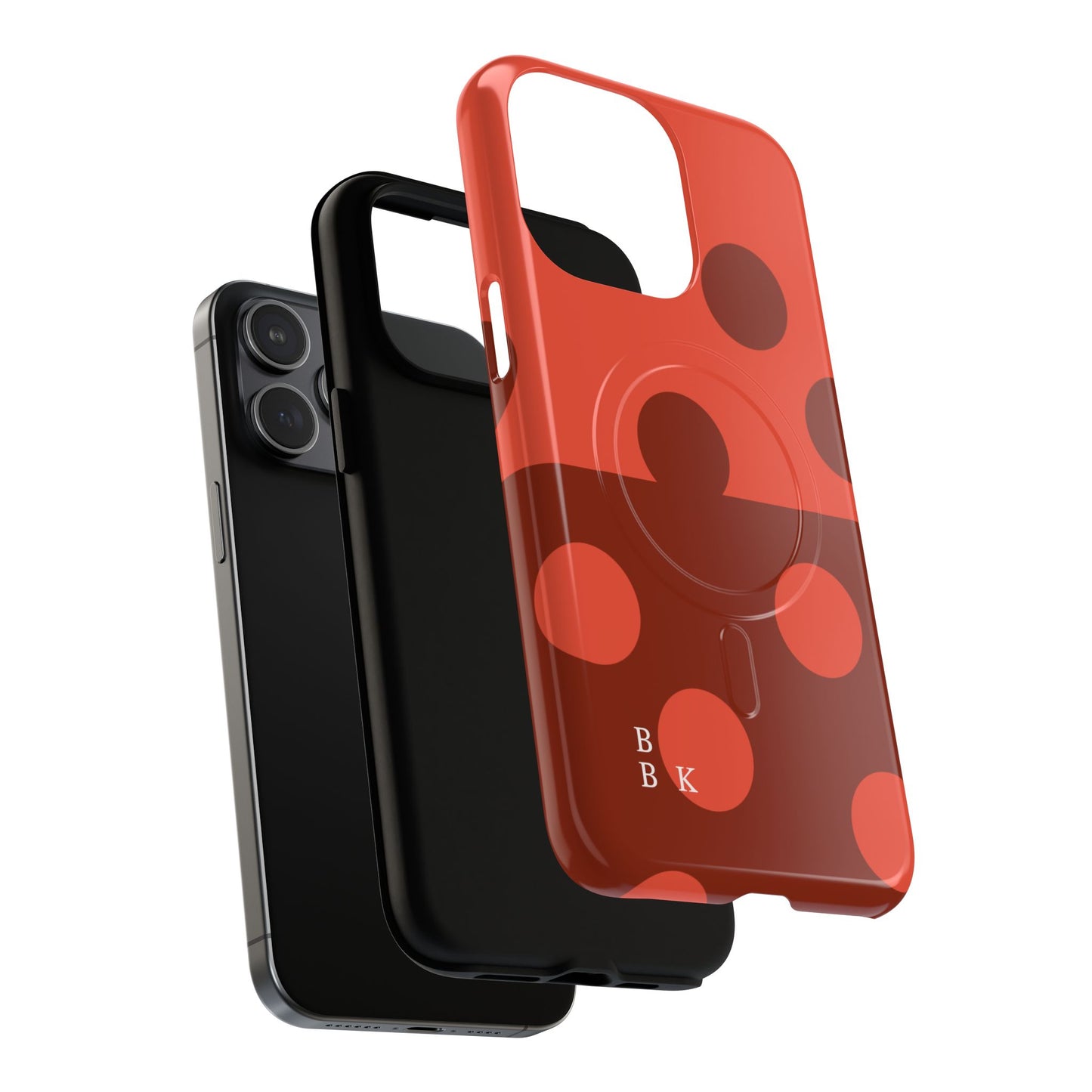 Red Polka Dot Magnetic Tough Case — Protective Phone Cover with MagSafe