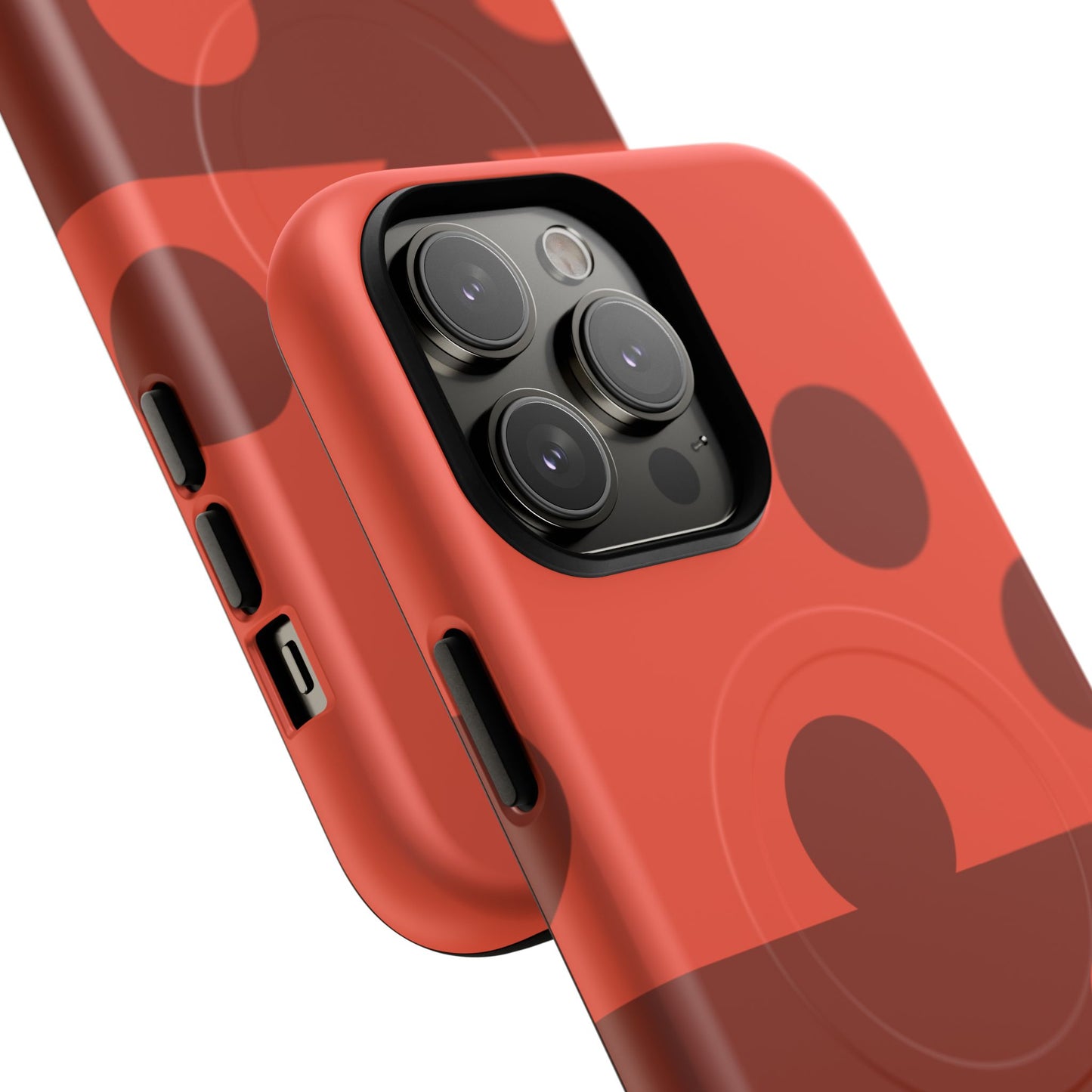 Red Polka Dot Magnetic Tough Case — Protective Phone Cover with MagSafe