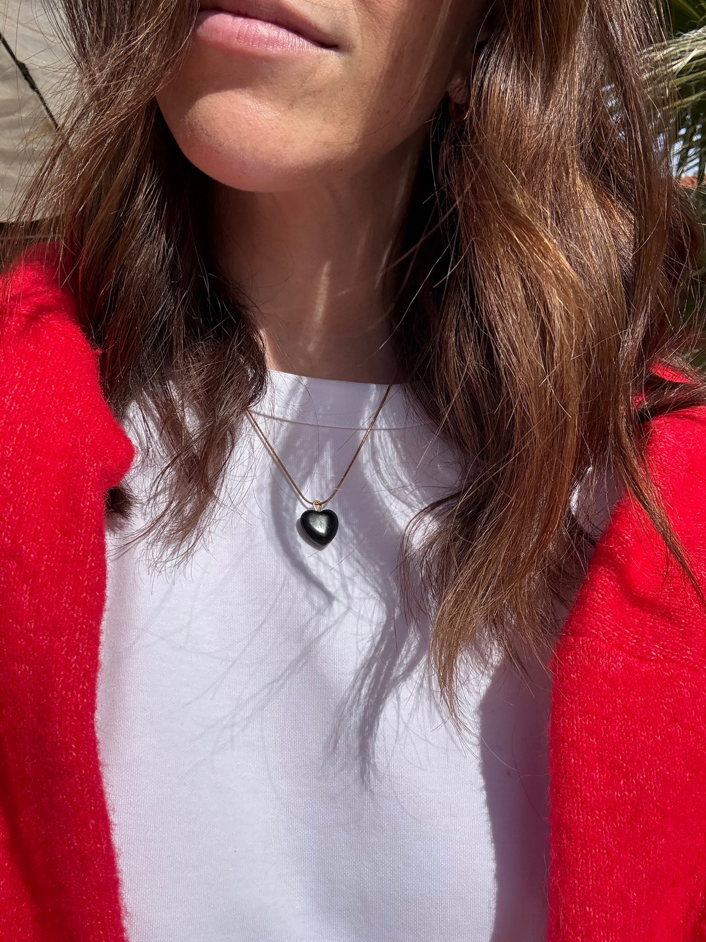 Gold Chain + Midnight Heart