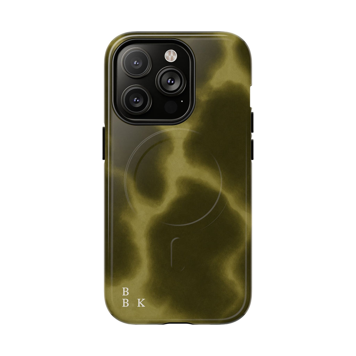 Olive Smoke Magnetic Phone Case — Tough Protective MagSafe-Compatible Cover