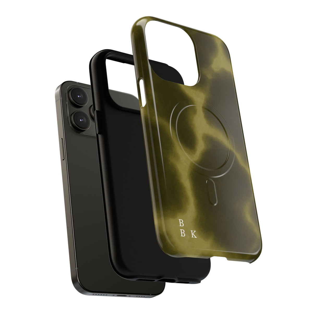 Olive Smoke Magnetic Phone Case — Tough Protective MagSafe-Compatible Cover