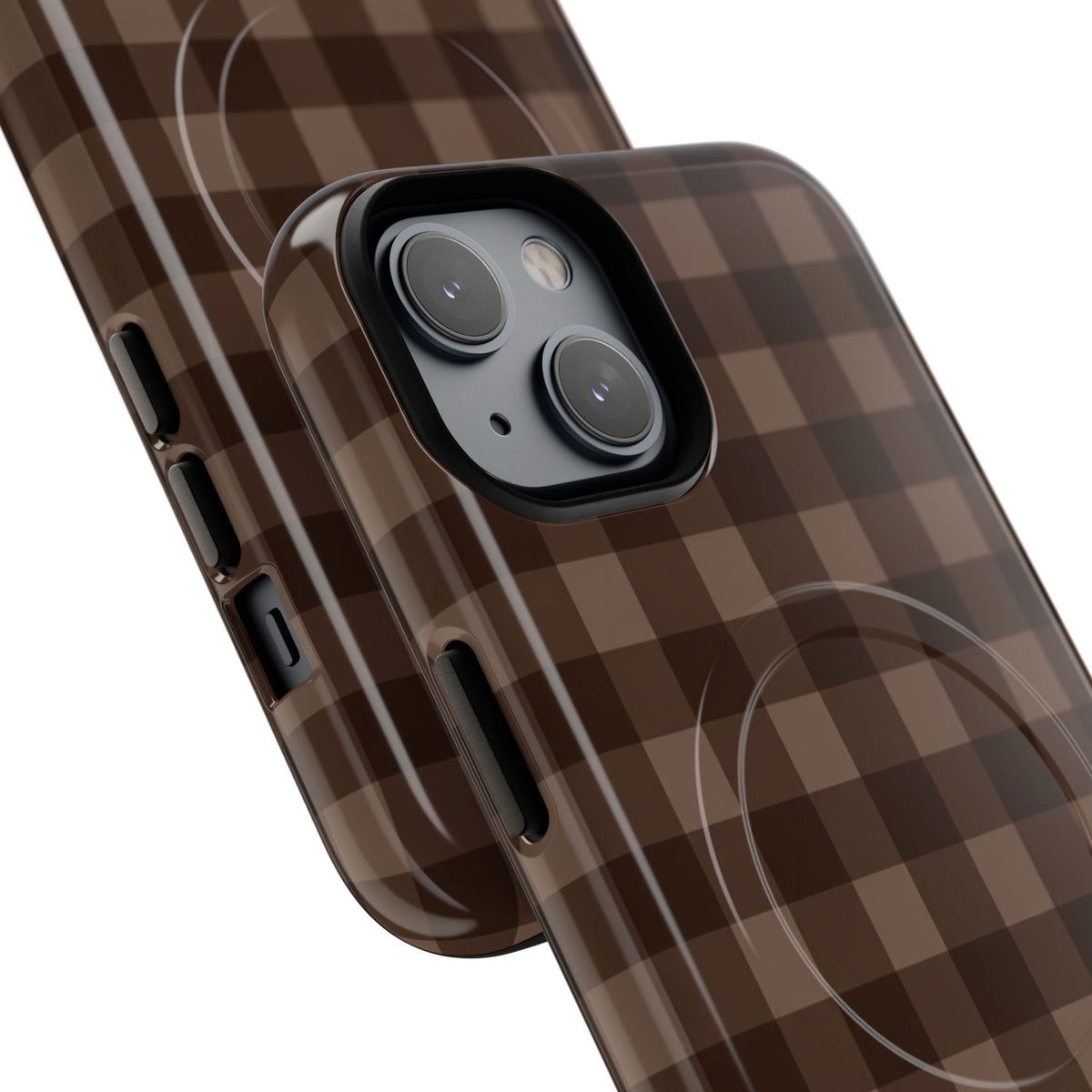 Brown Buffalo Plaid Tough Magnetic Phone Case