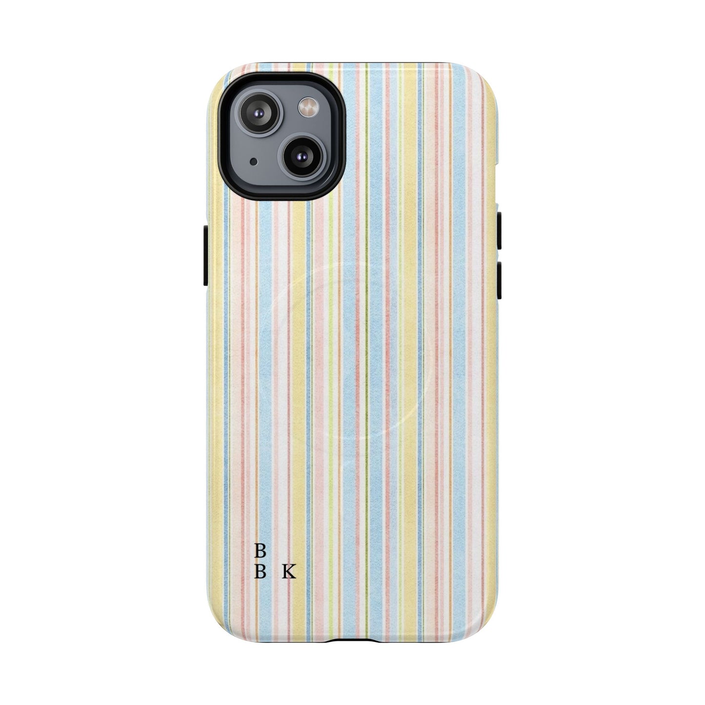 Striped Pastel Phone Case — Tough Magnetic Protection