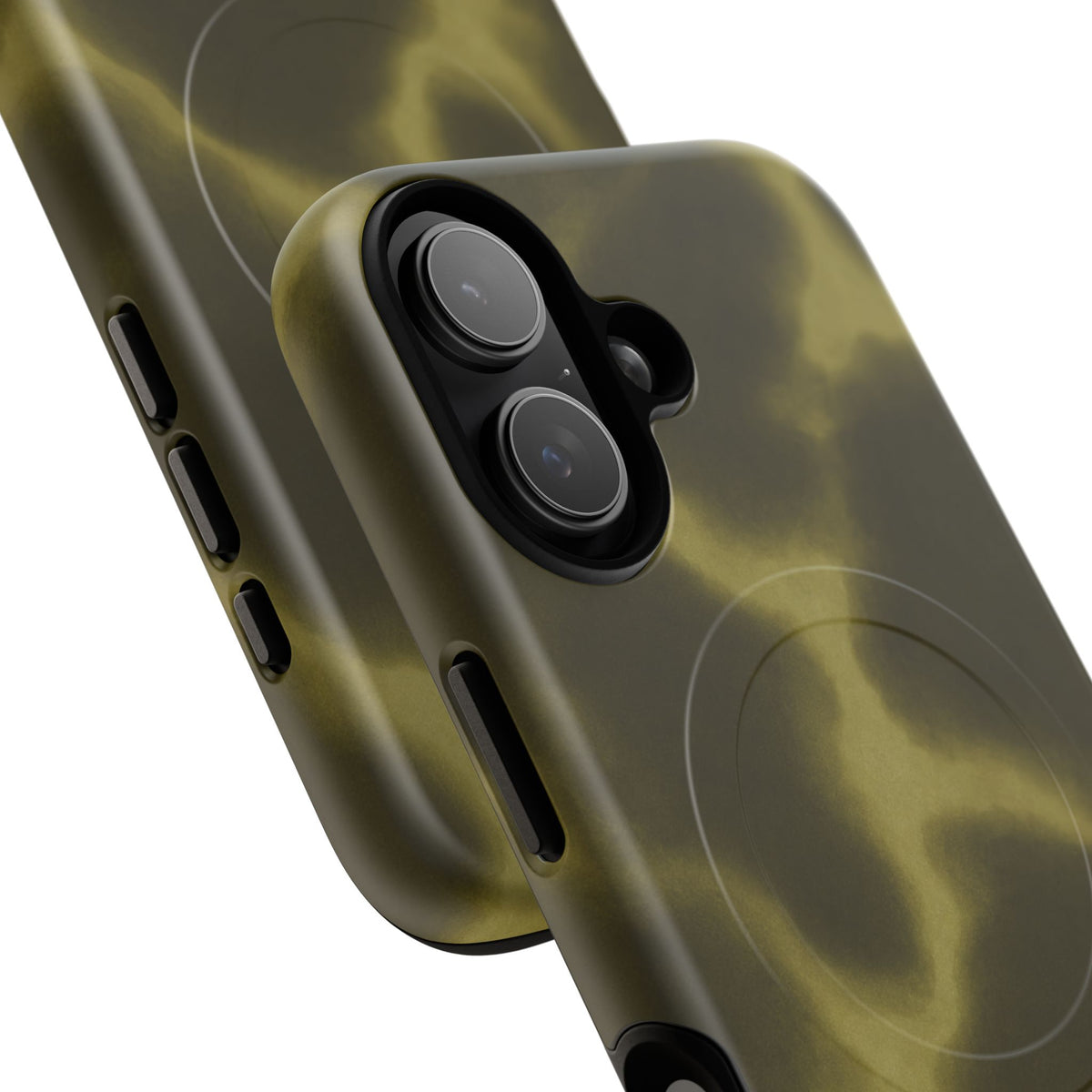 Olive Smoke Magnetic Phone Case — Tough Protective MagSafe-Compatible Cover
