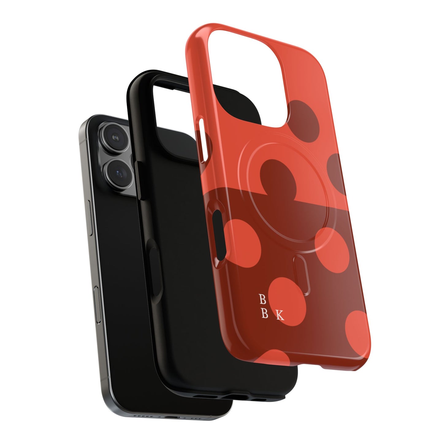Red Polka Dot Magnetic Tough Case — Protective Phone Cover with MagSafe