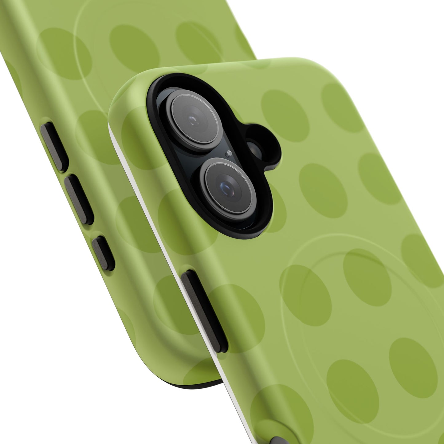 Green Polka Dot Tough Magnetic Phone Case — Slim Magnetic Protective Cover