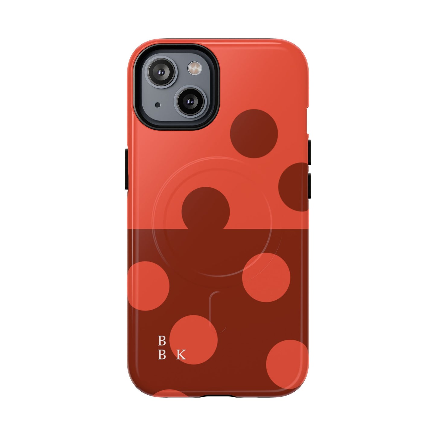 Red Polka Dot Magnetic Tough Case — Protective Phone Cover with MagSafe