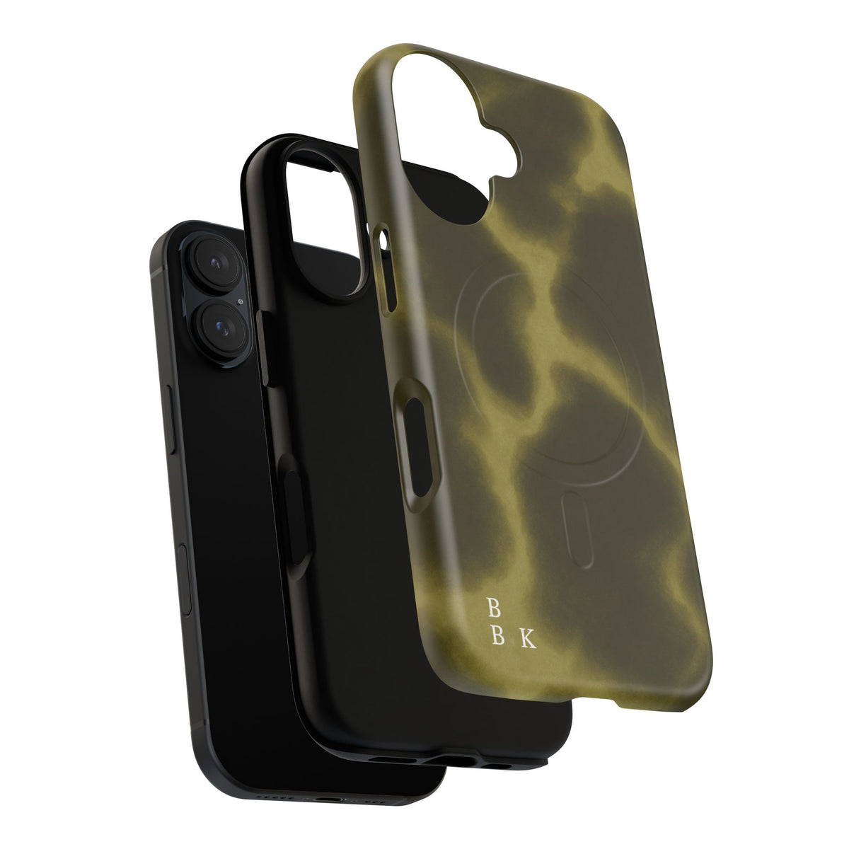 Olive Smoke Magnetic Phone Case — Tough Protective MagSafe-Compatible Cover