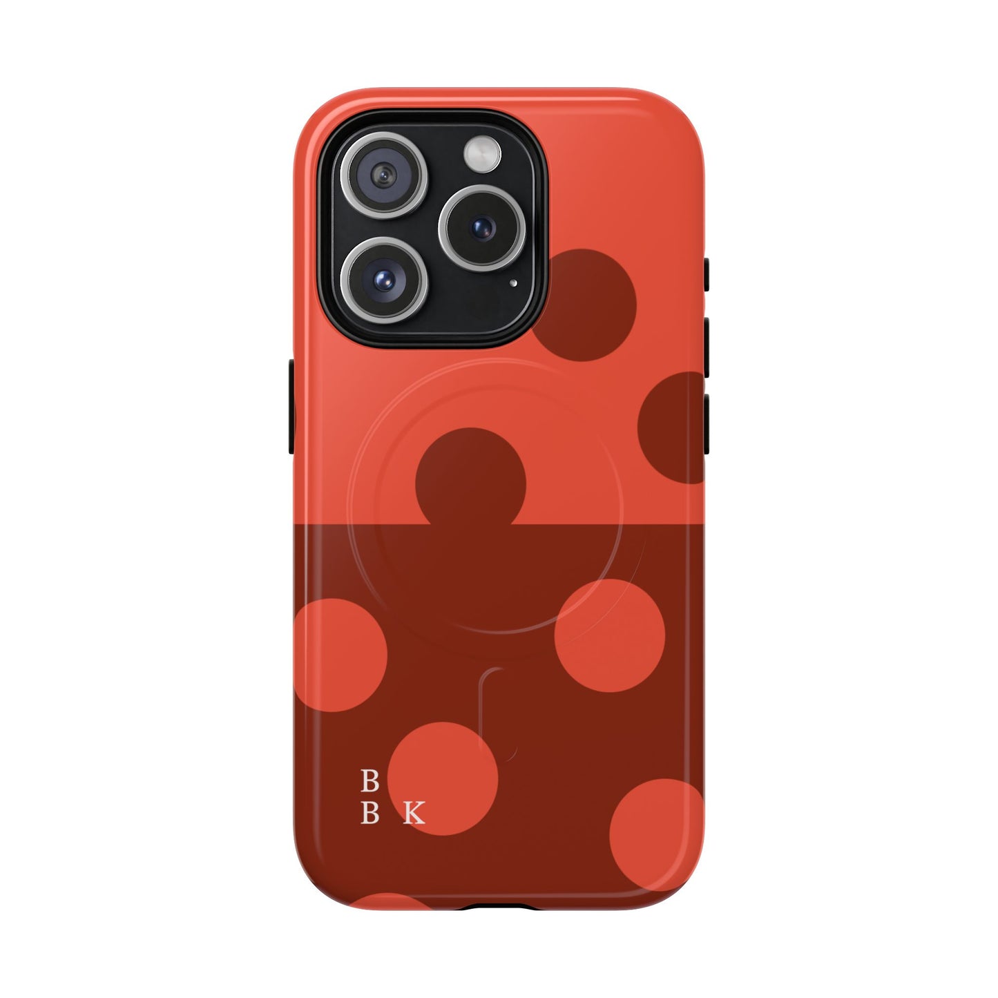 Red Polka Dot Magnetic Tough Case — Protective Phone Cover with MagSafe