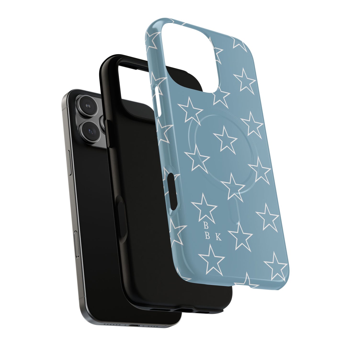 Blue Star Pattern Magnetic Phone Case — Tough Protective iPhone Cover