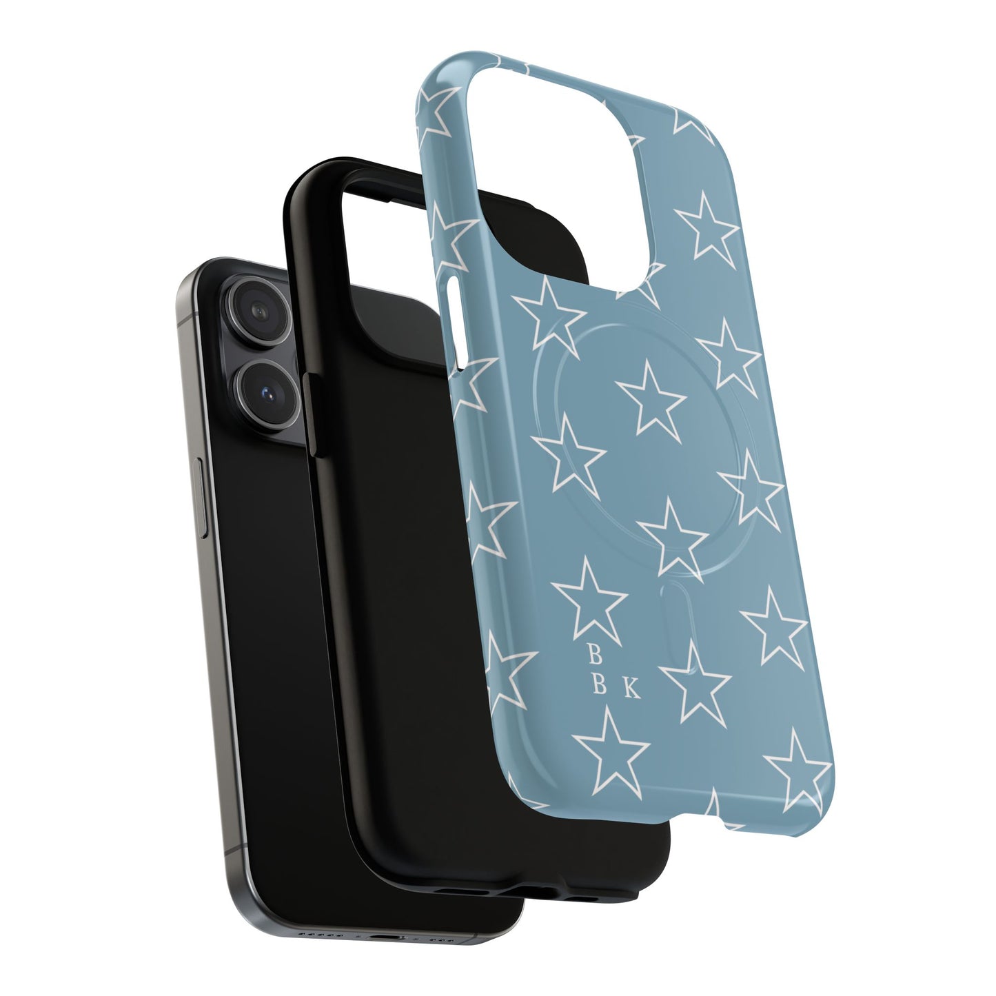 Blue Star Pattern Magnetic Phone Case — Tough Protective iPhone Cover