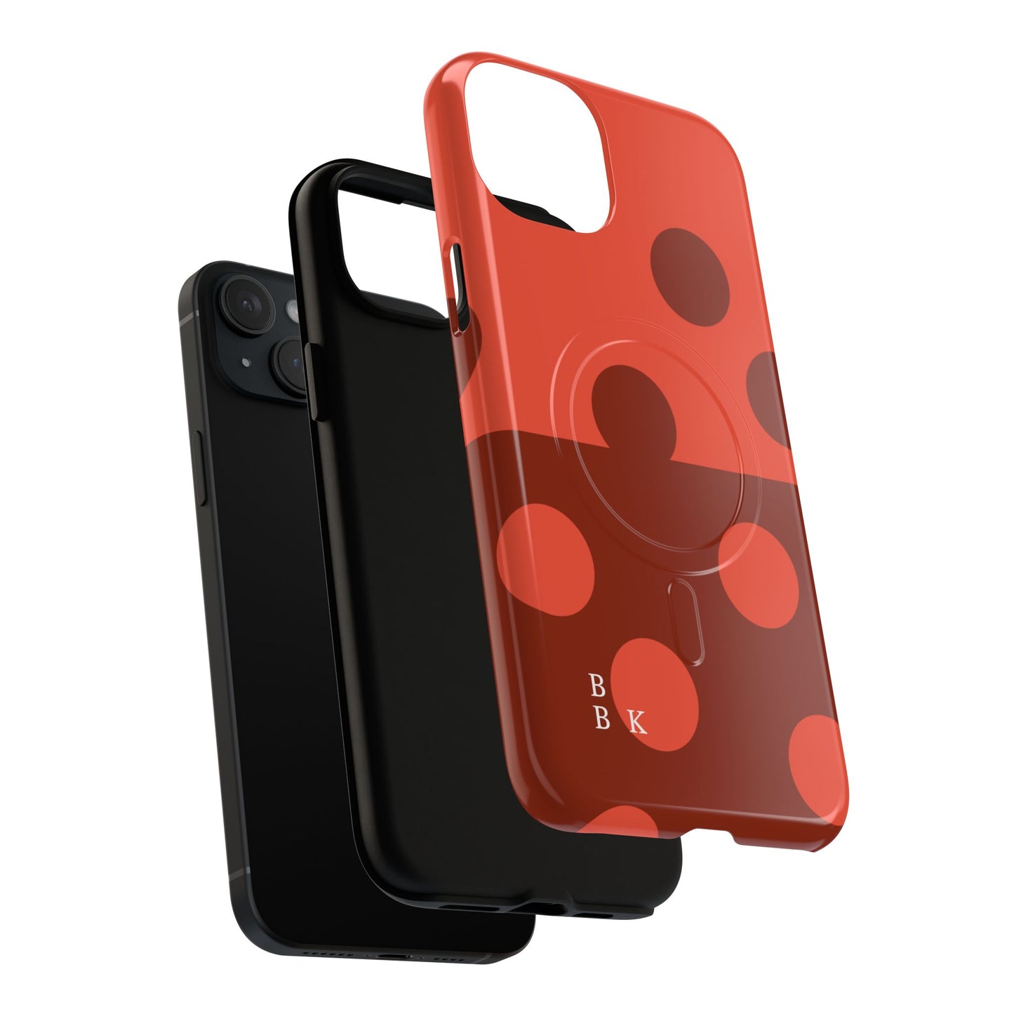 Red Polka Dot Magnetic Tough Case — Protective Phone Cover with MagSafe