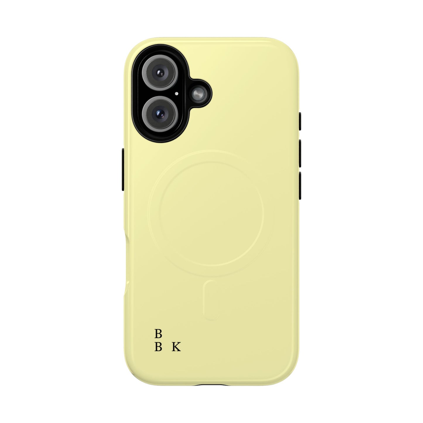 MagSafe Tough Phone Case — Slim Magnetic Protective Case (Pastel Yellow)