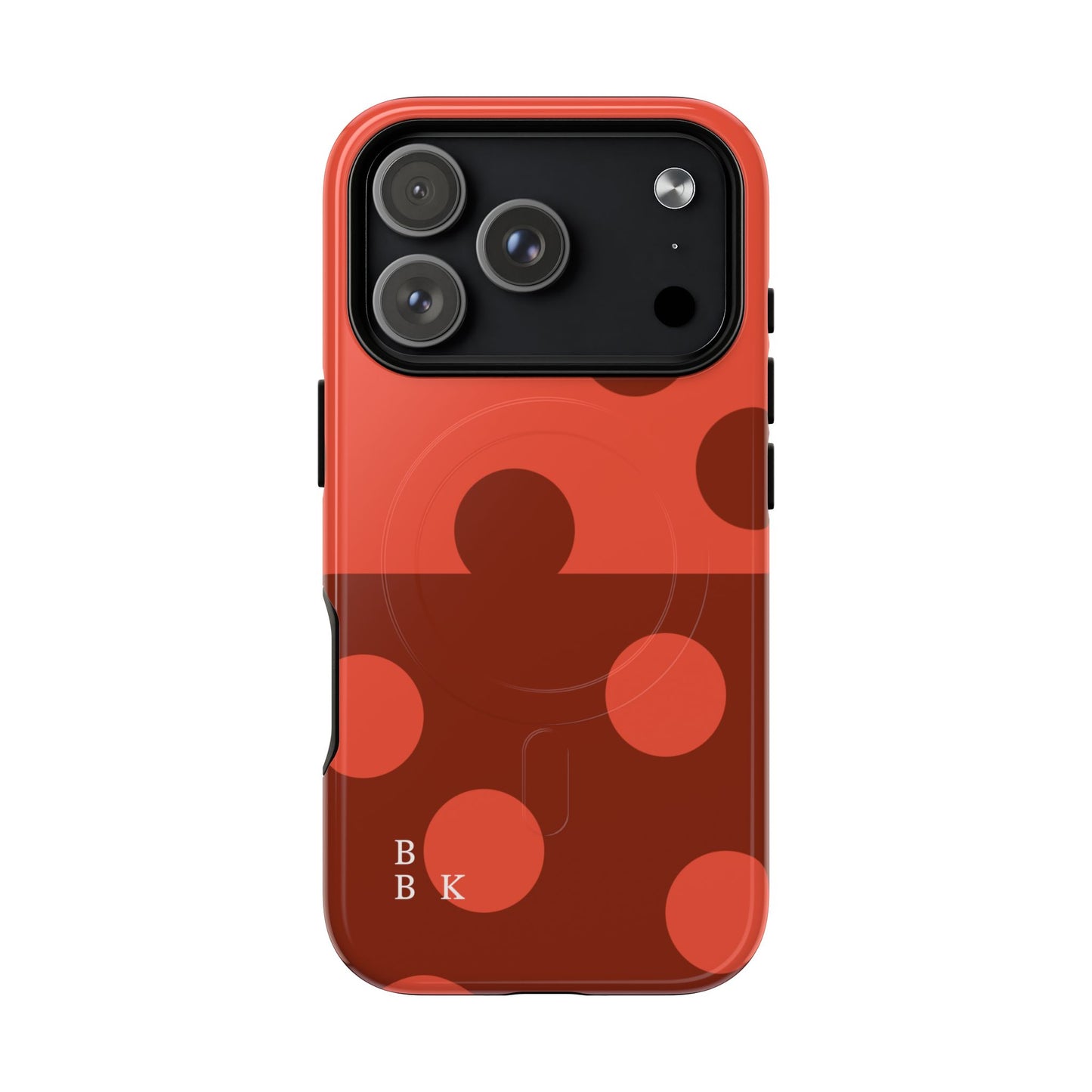 Red Polka Dot Magnetic Tough Case — Protective Phone Cover with MagSafe
