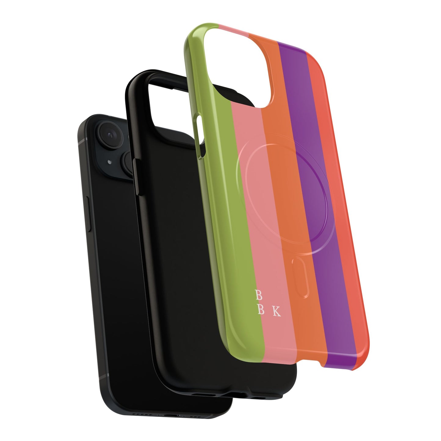 Bold Retro Stripe Magnetic Phone Case — Tough Protective iPhone Cover