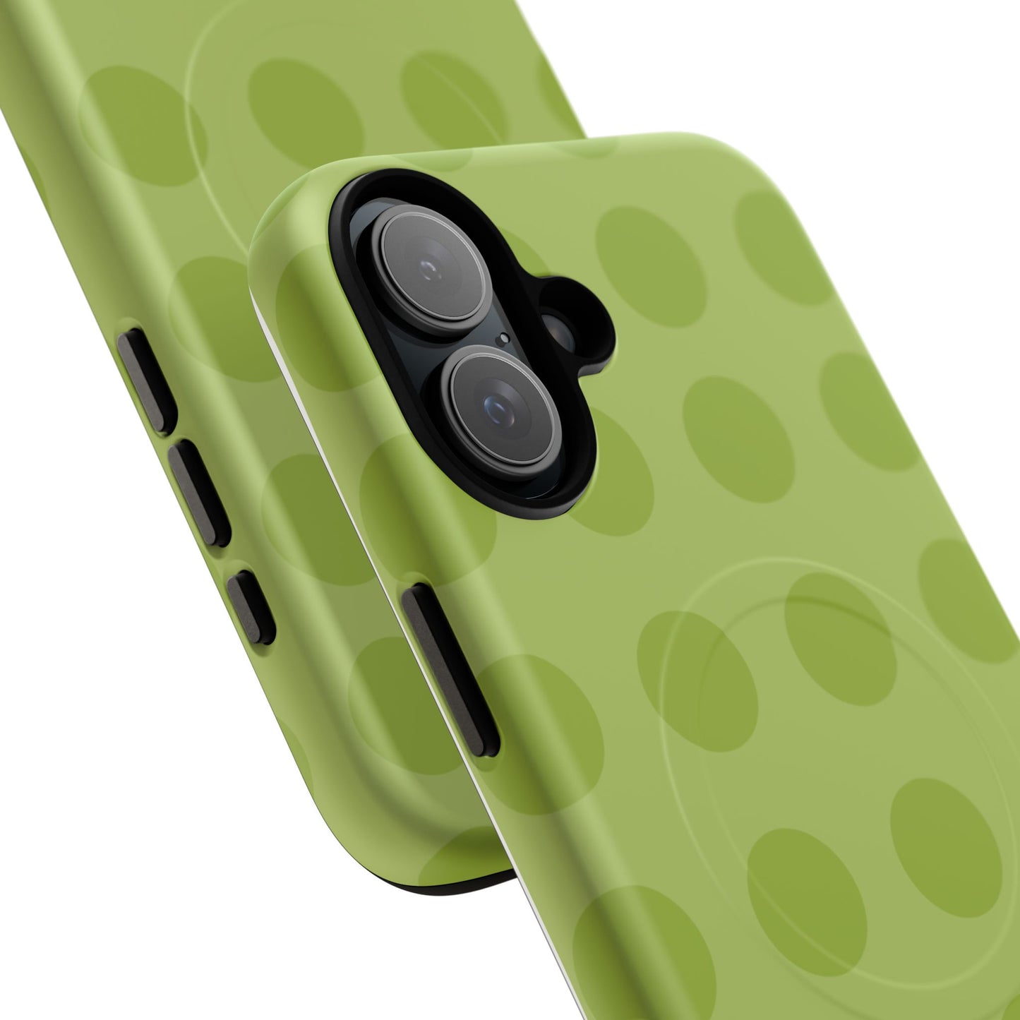 Green Polka Dot Tough Magnetic Phone Case — Slim Magnetic Protective Cover