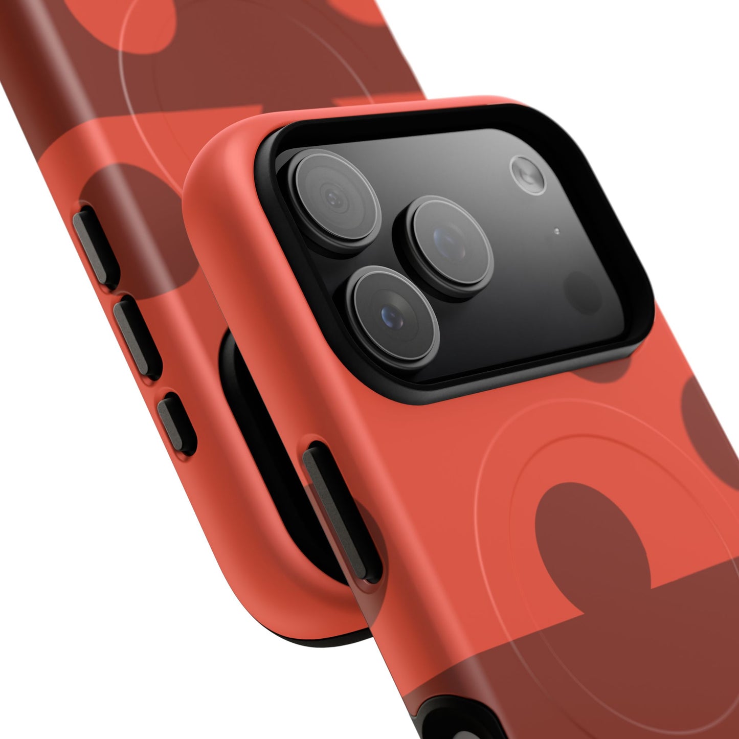Red Polka Dot Magnetic Tough Case — Protective Phone Cover with MagSafe