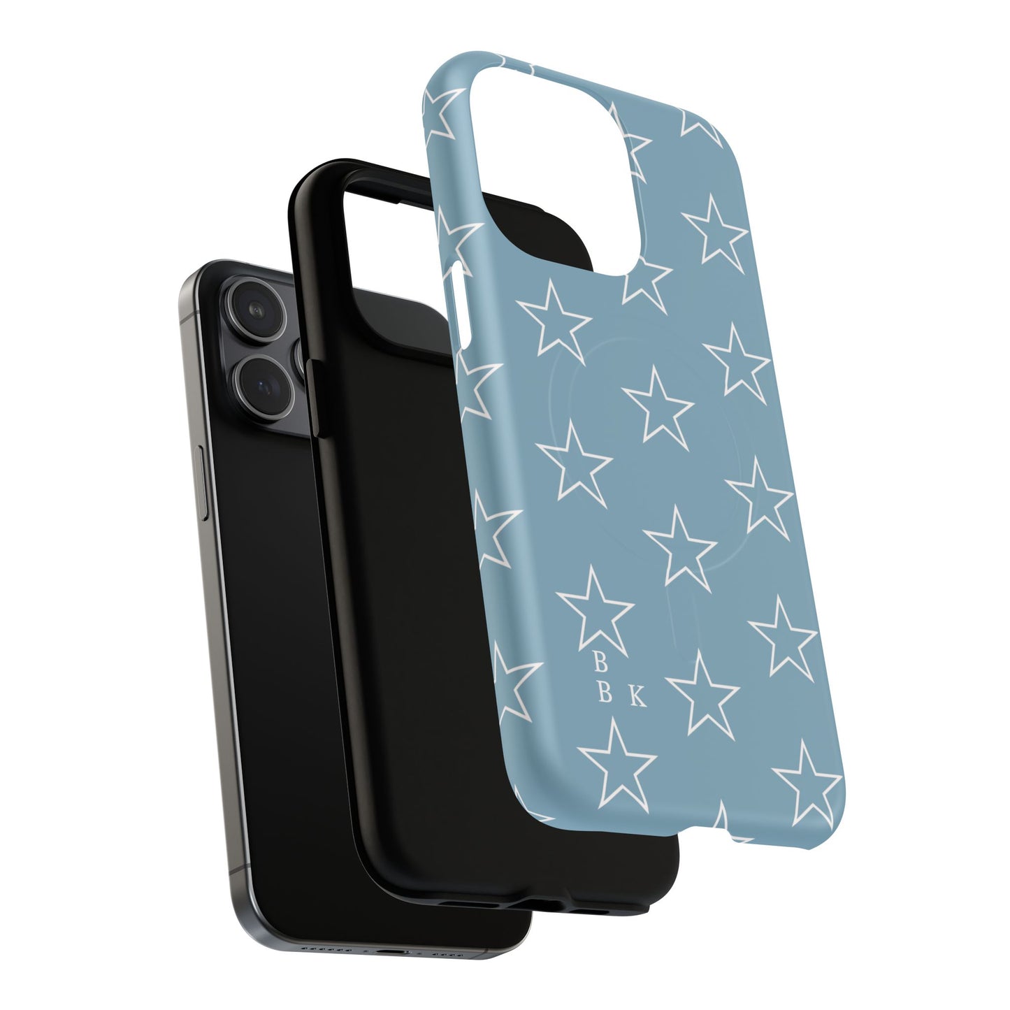 Blue Star Pattern Magnetic Phone Case — Tough Protective iPhone Cover