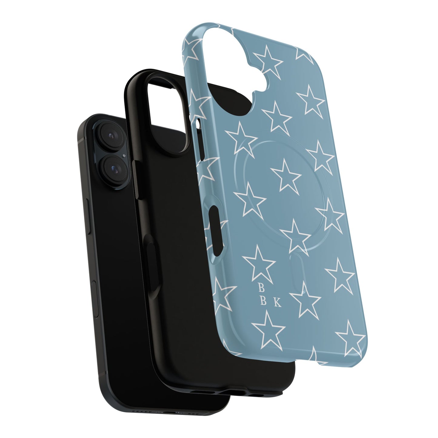 Blue Star Pattern Magnetic Phone Case — Tough Protective iPhone Cover