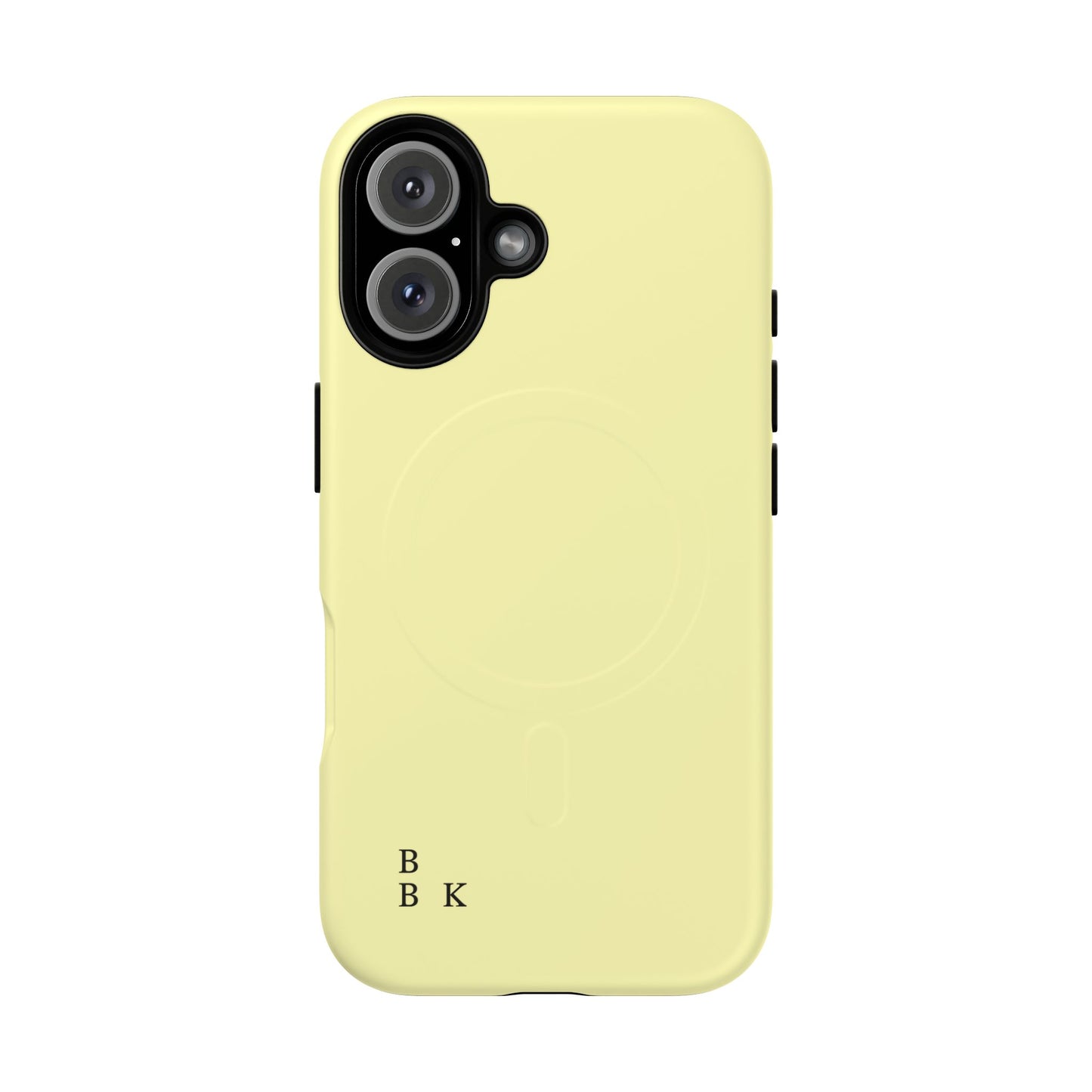 MagSafe Tough Phone Case — Slim Magnetic Protective Case (Pastel Yellow)