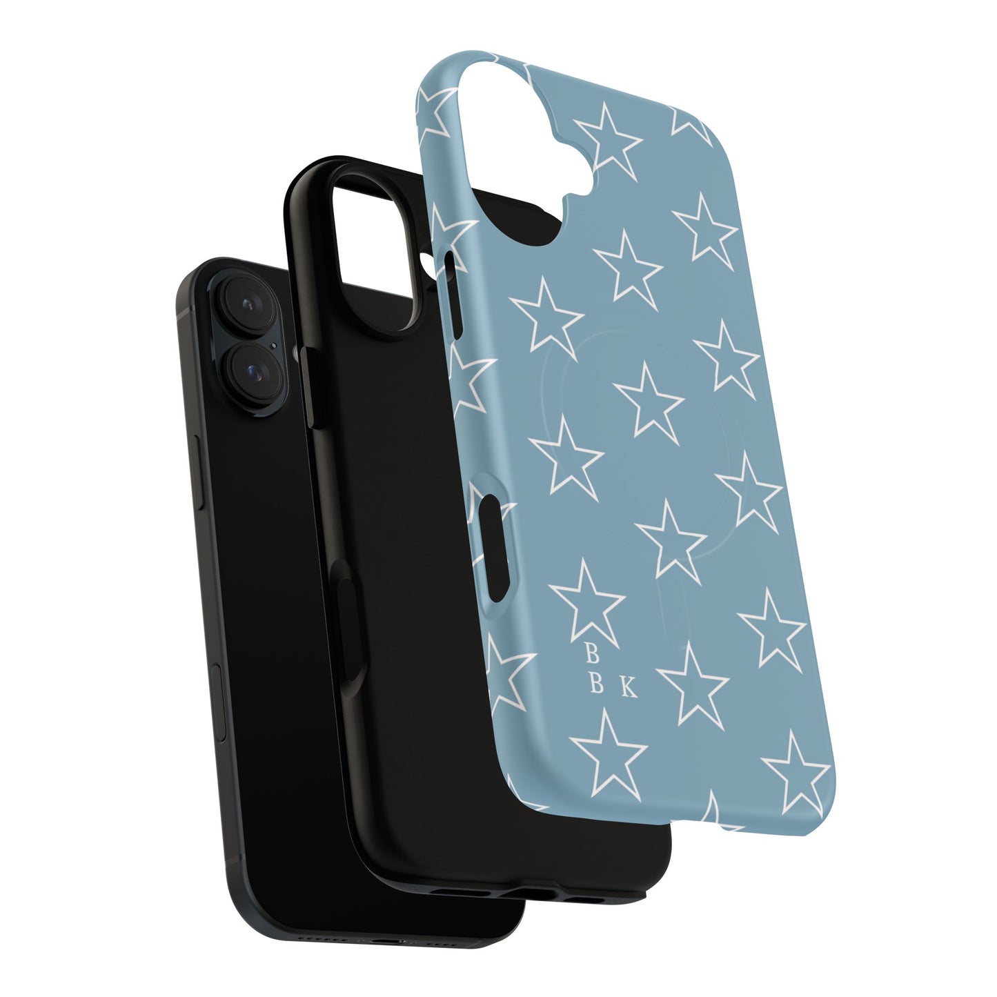 Blue Star Pattern Magnetic Phone Case — Tough Protective iPhone Cover