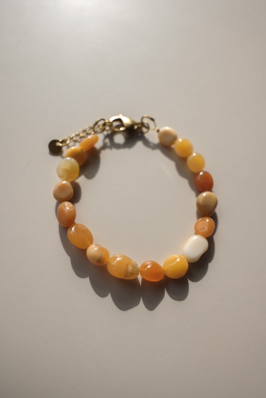 Sun Stone Pebble Bracelet