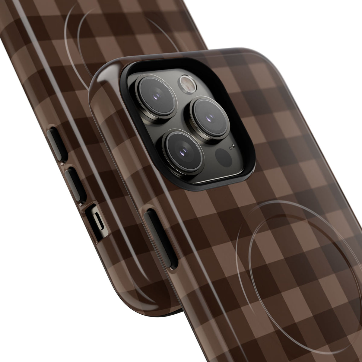 Brown Buffalo Plaid Tough Magnetic Phone Case