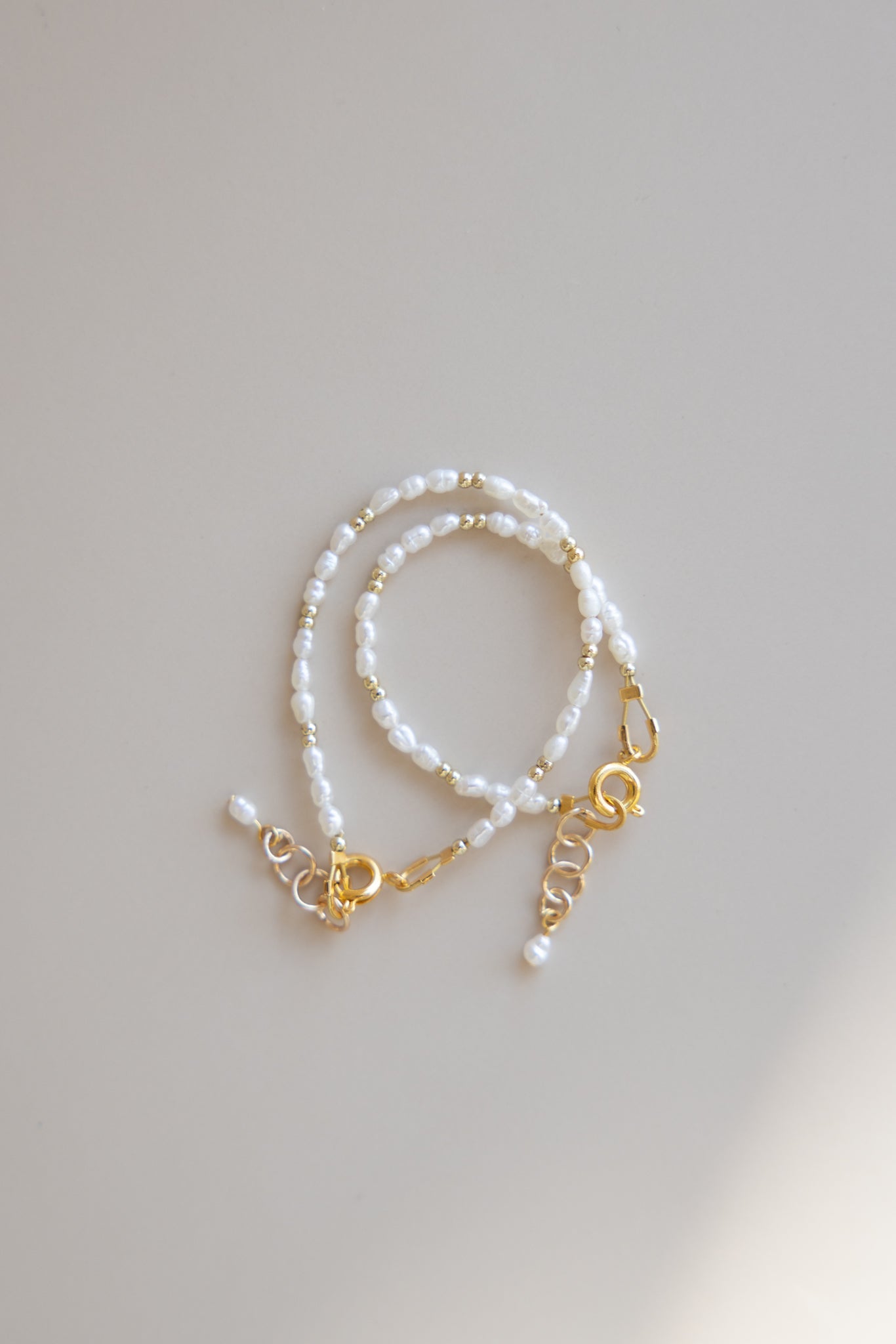 Baby + Kid Pearl + Gold Bracelet