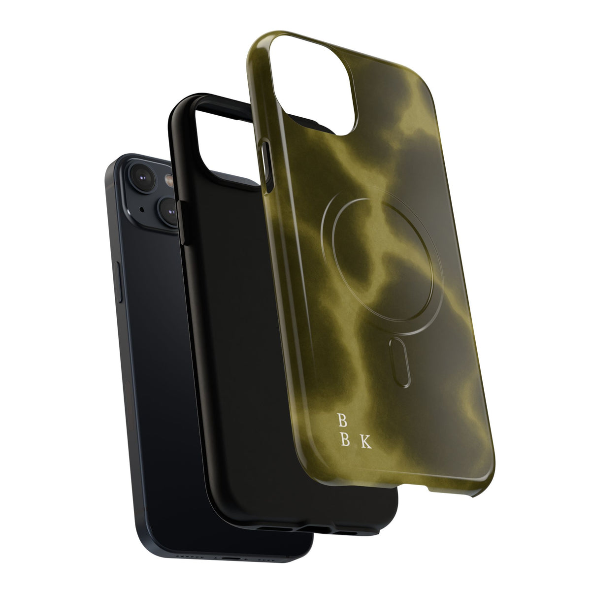 Olive Smoke Magnetic Phone Case — Tough Protective MagSafe-Compatible Cover