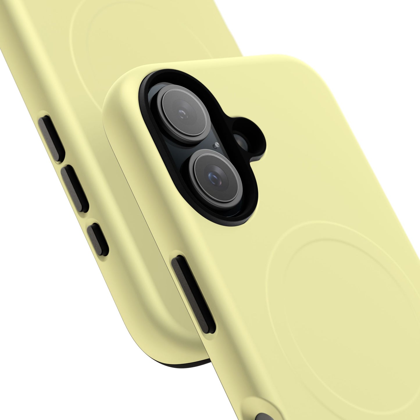 MagSafe Tough Phone Case — Slim Magnetic Protective Case (Pastel Yellow)