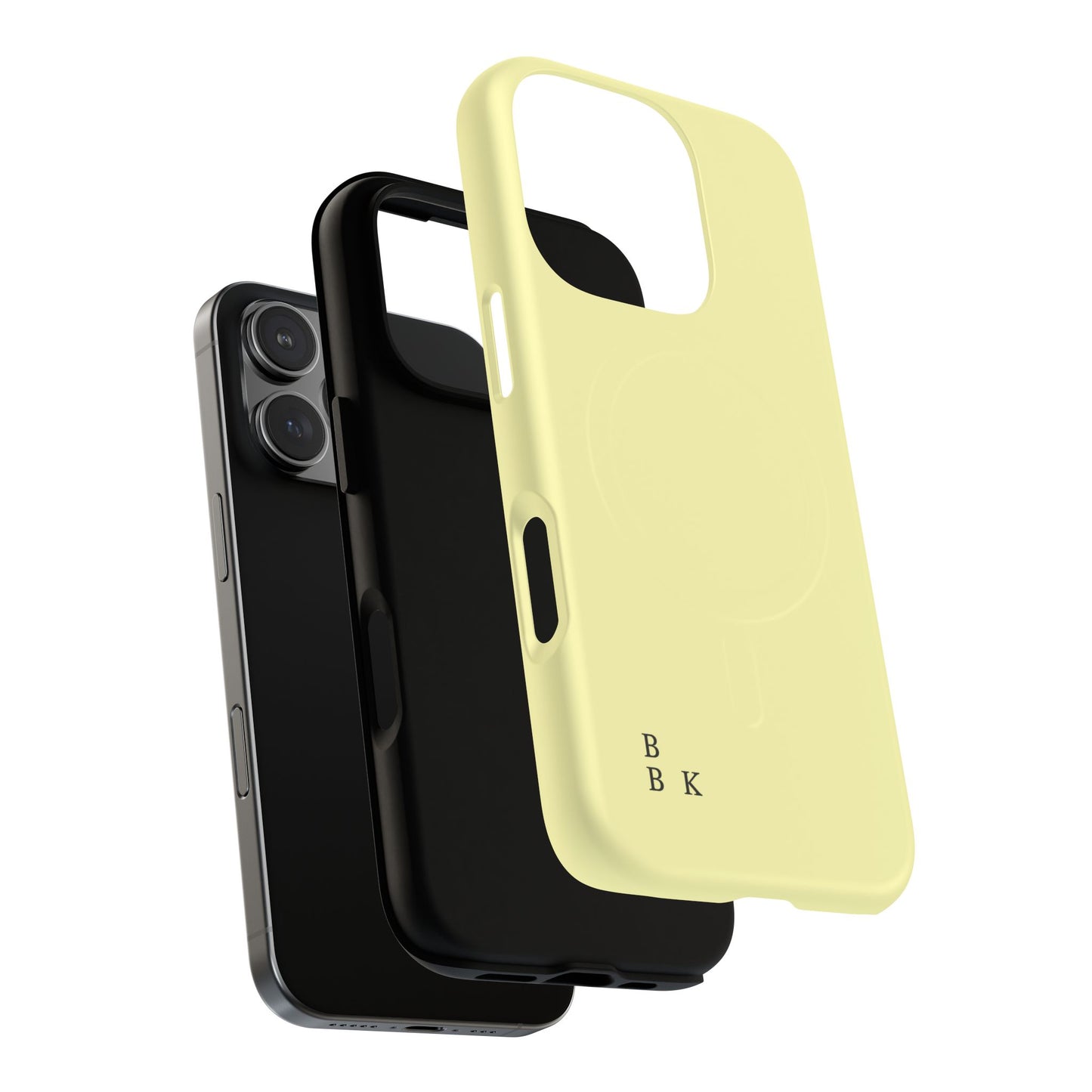 MagSafe Tough Phone Case — Slim Magnetic Protective Case (Pastel Yellow)