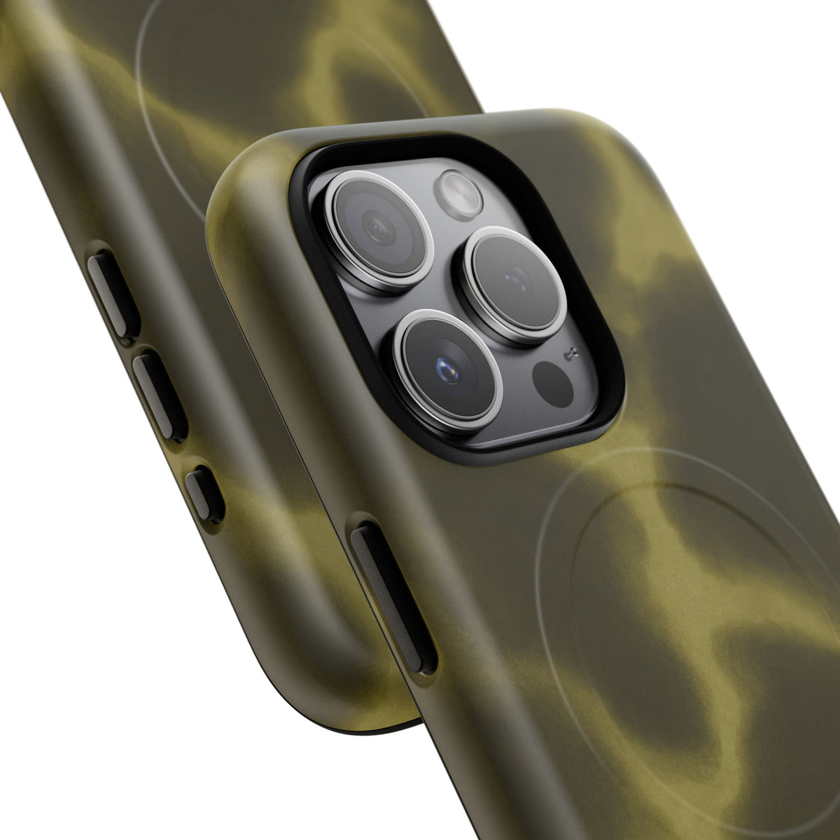 Olive Smoke Magnetic Phone Case — Tough Protective MagSafe-Compatible Cover