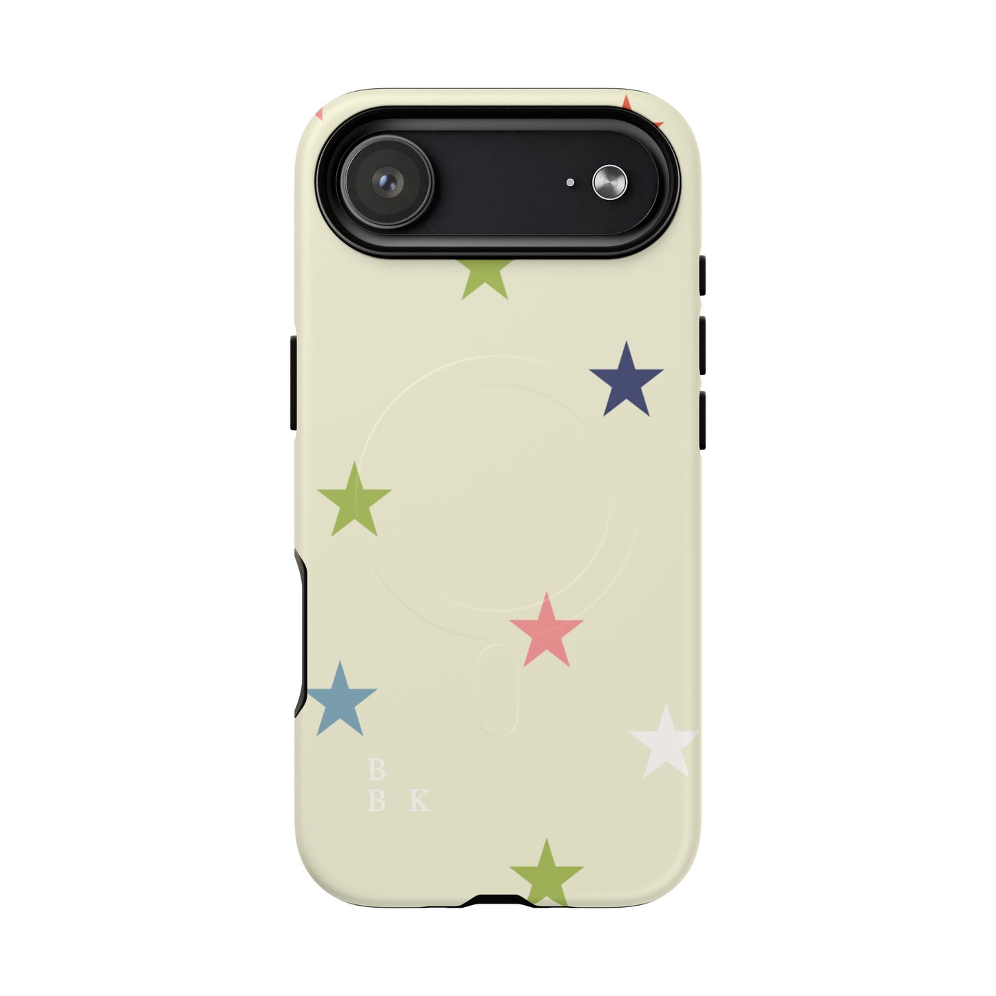Magnetic Tough Phone Case — Colorful Star Pattern Protective iPhone Cover