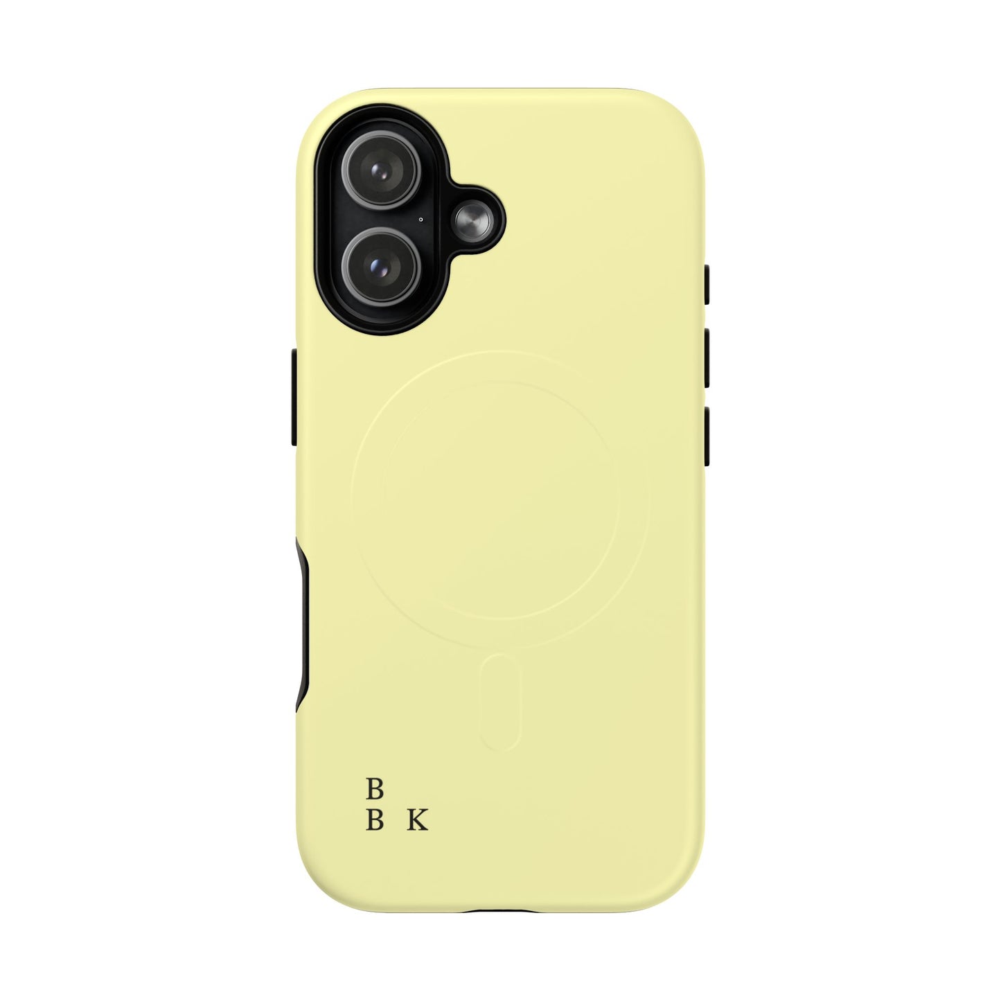 MagSafe Tough Phone Case — Slim Magnetic Protective Case (Pastel Yellow)