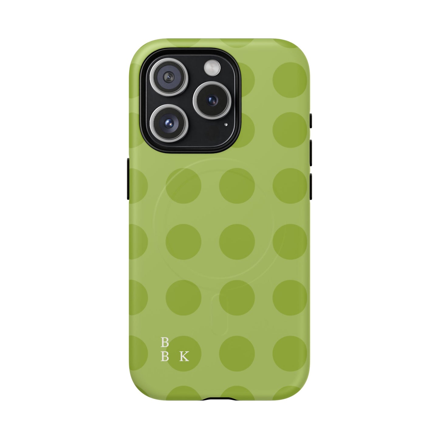 Green Polka Dot Tough Magnetic Phone Case — Slim Magnetic Protective Cover