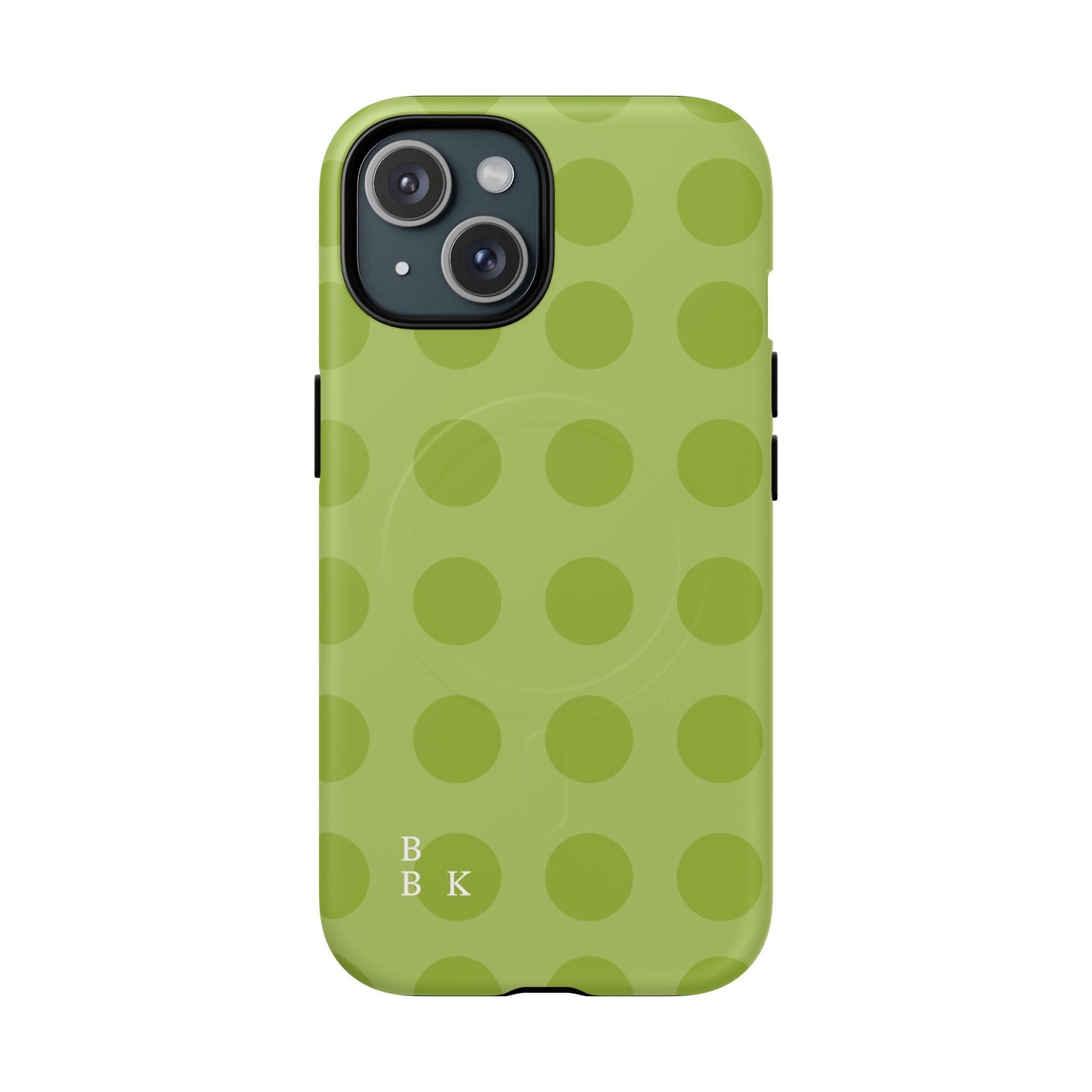 Green Polka Dot Tough Magnetic Phone Case — Slim Magnetic Protective Cover