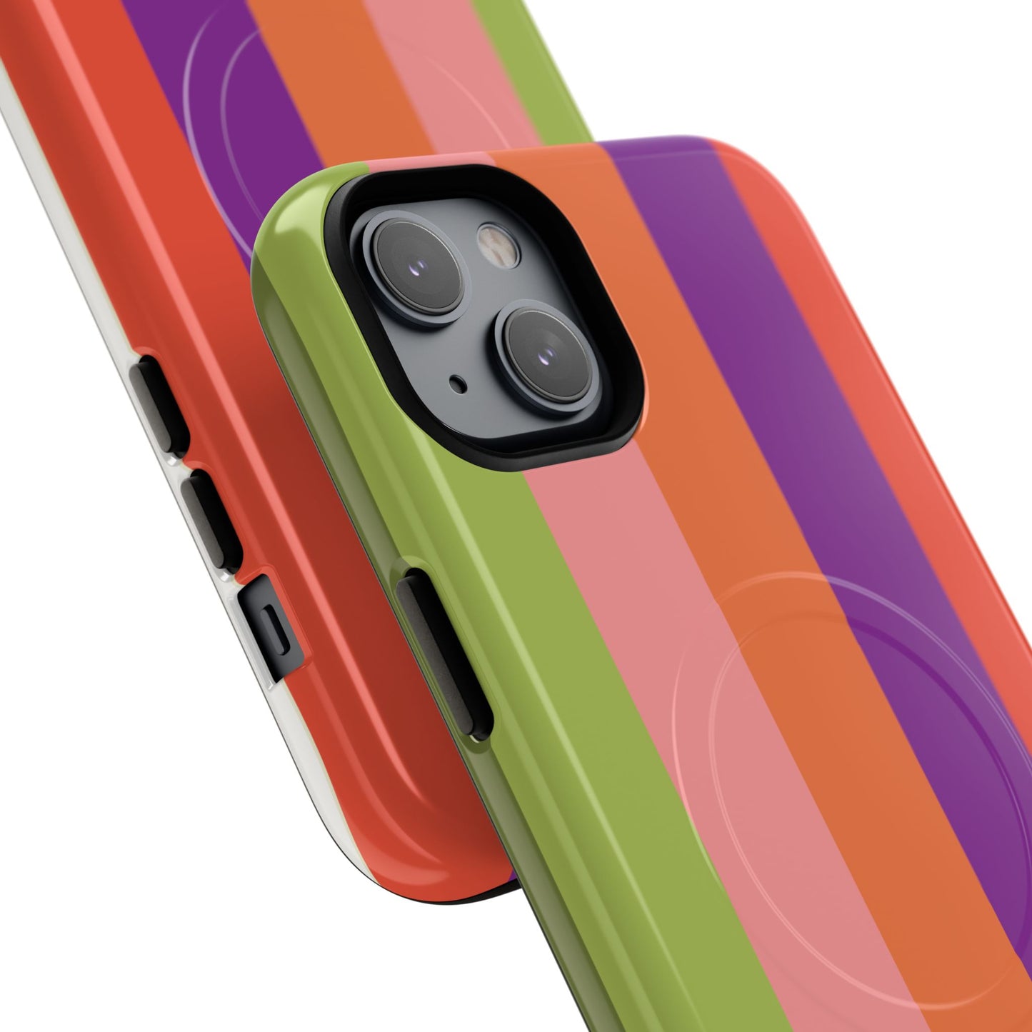 Bold Retro Stripe Magnetic Phone Case — Tough Protective iPhone Cover