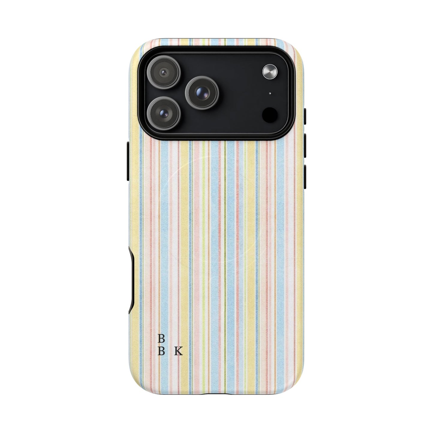 Striped Pastel Phone Case — Tough Magnetic Protection