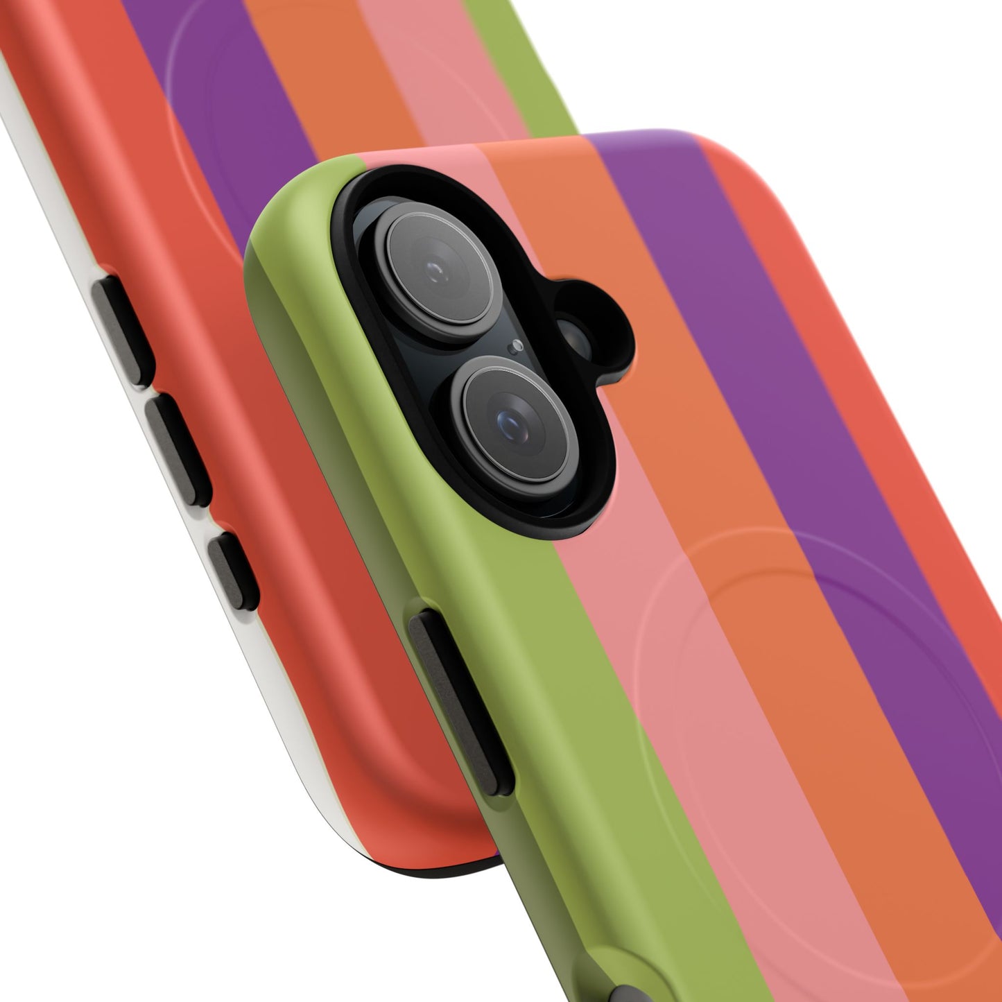 Bold Retro Stripe Magnetic Phone Case — Tough Protective iPhone Cover
