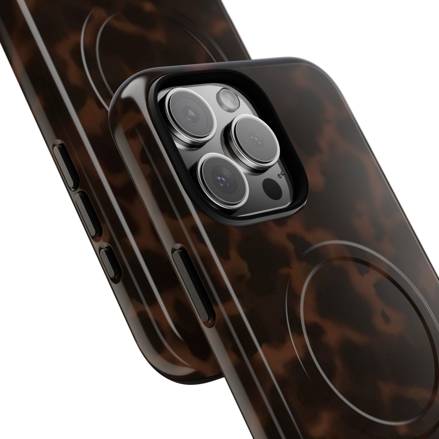 Tortoiseshell Magnetic Phone Case — Slim Tough MagSafe-Compatible Protection