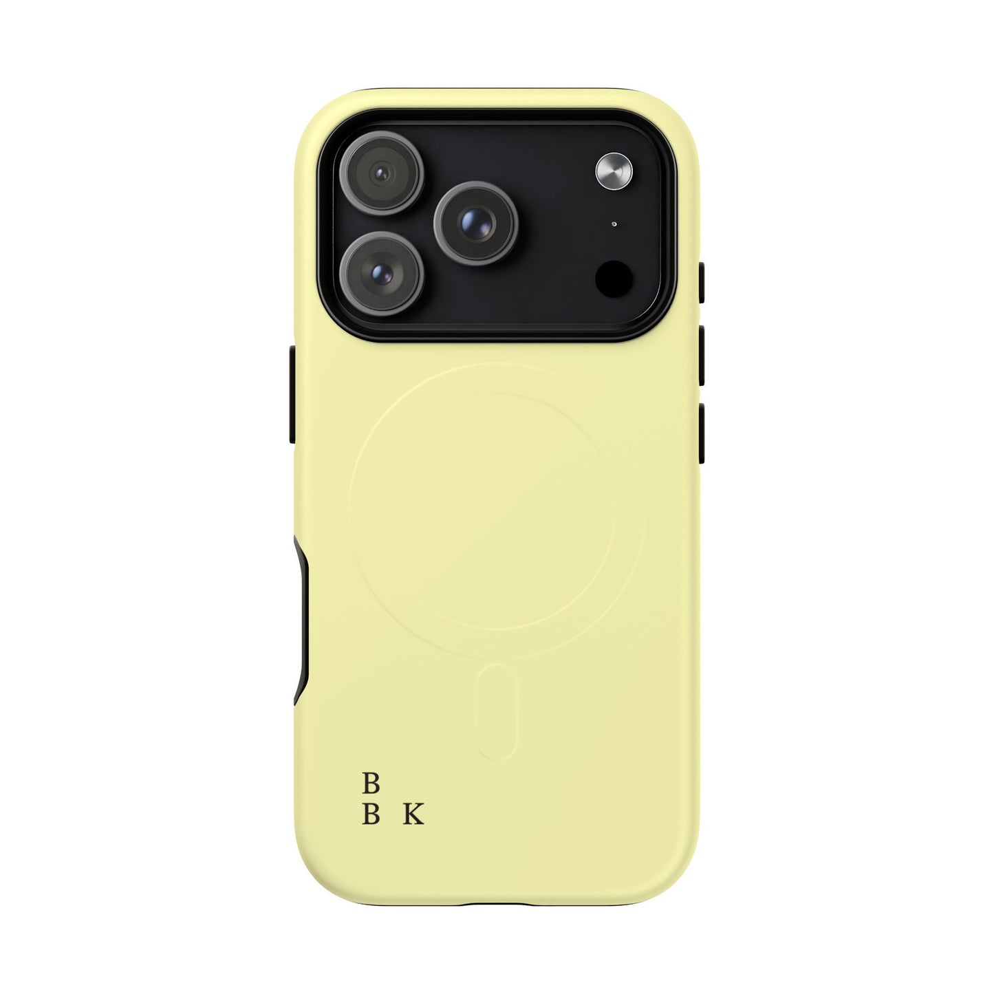 MagSafe Tough Phone Case — Slim Magnetic Protective Case (Pastel Yellow)