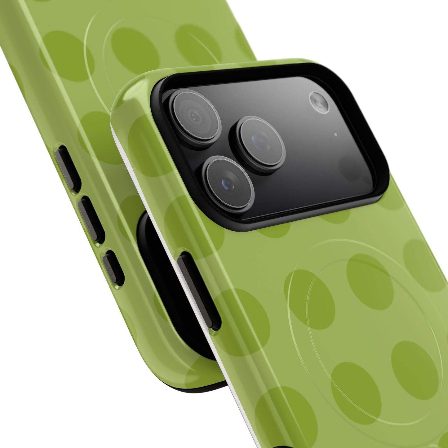 Green Polka Dot Tough Magnetic Phone Case — Slim Magnetic Protective Cover