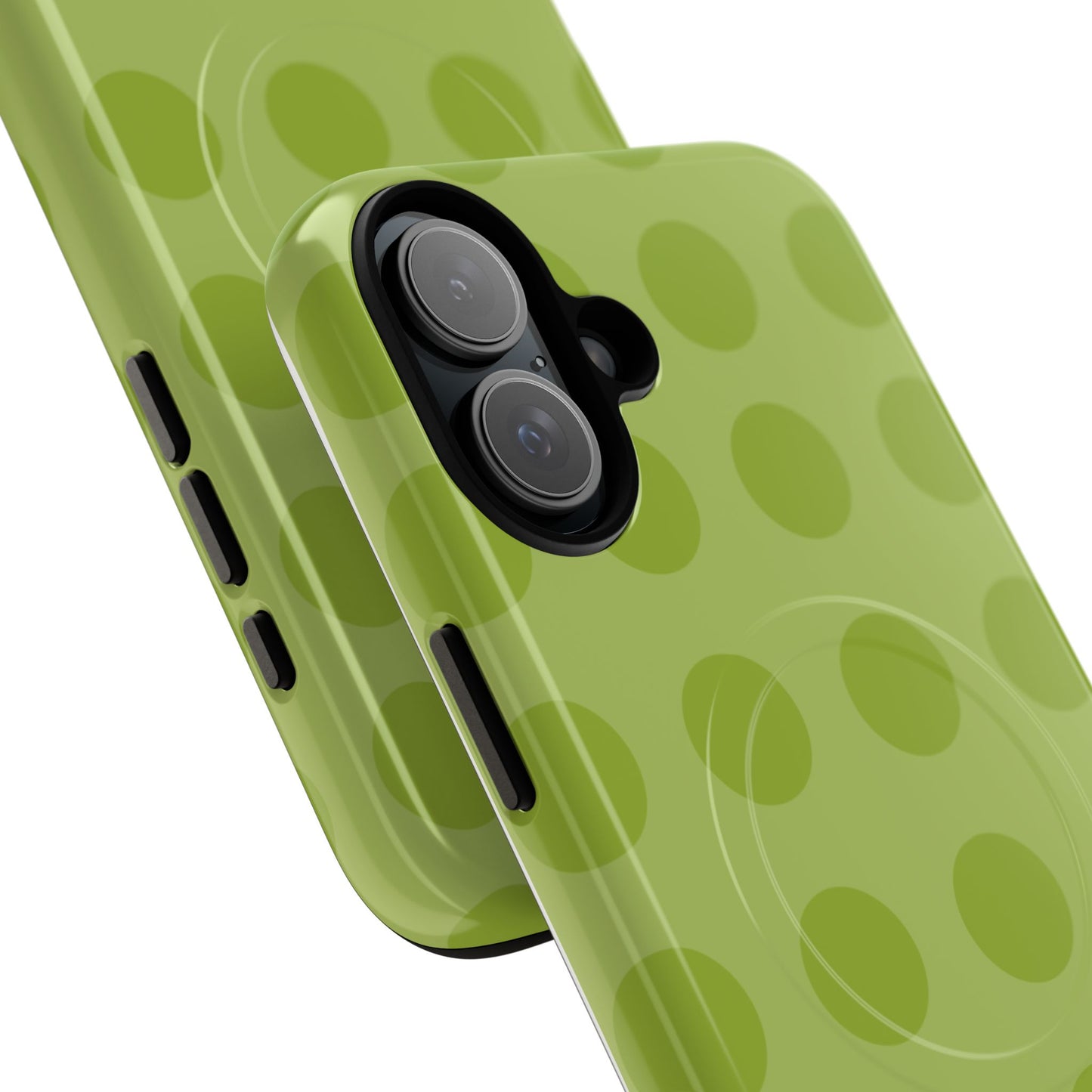Green Polka Dot Tough Magnetic Phone Case — Slim Magnetic Protective Cover