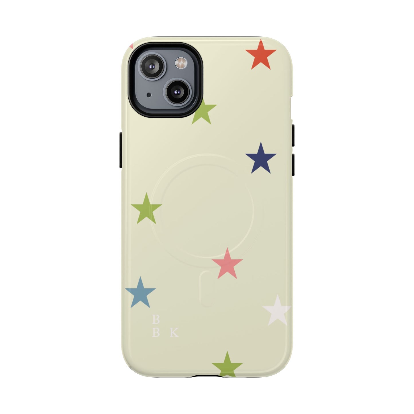 Magnetic Tough Phone Case — Colorful Star Pattern Protective iPhone Cover