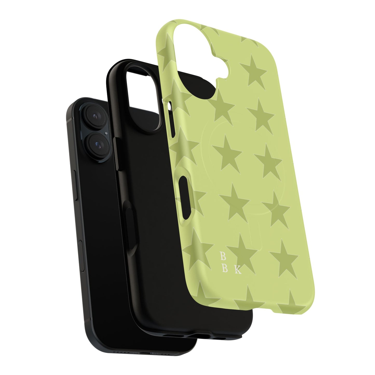 Olive Star Pattern Tough Magnetic Phone Case — Slim Protective iPhone Cover