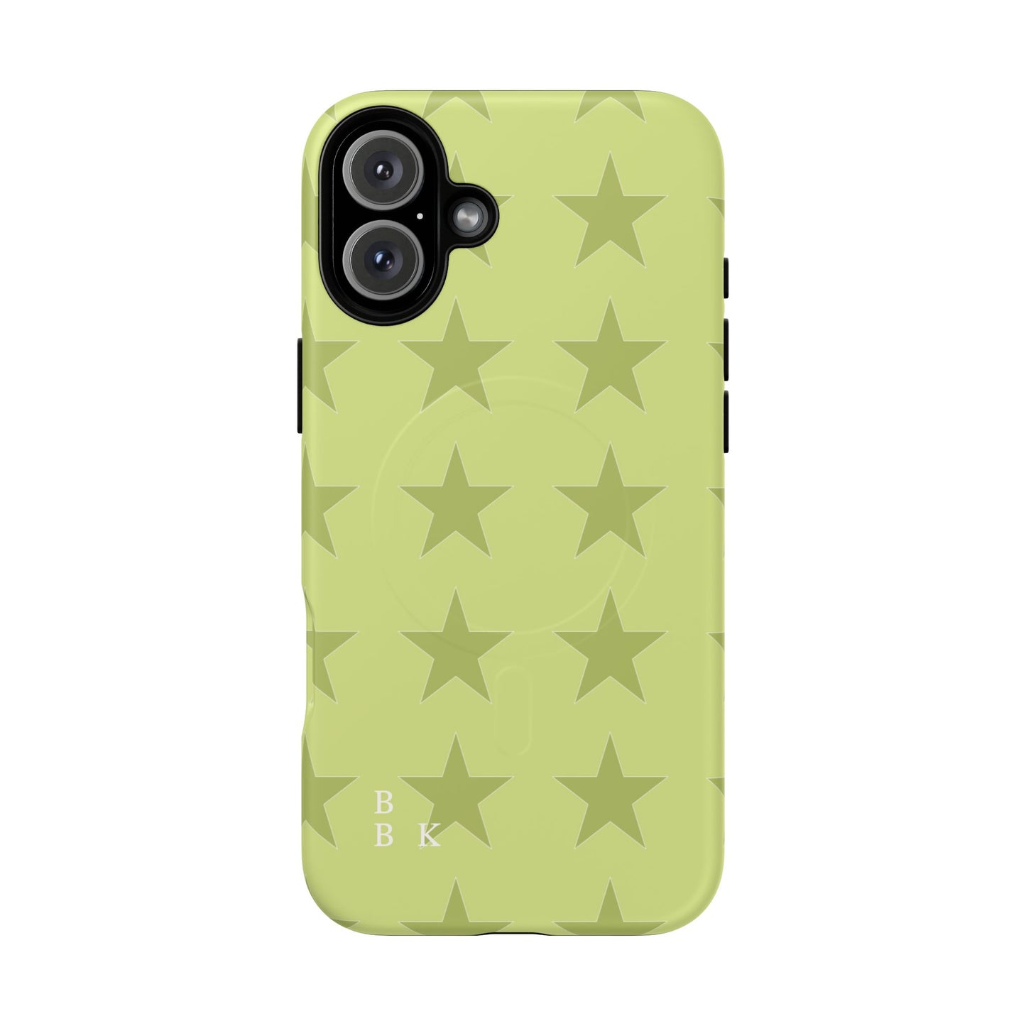 Olive Star Pattern Tough Magnetic Phone Case — Slim Protective iPhone Cover