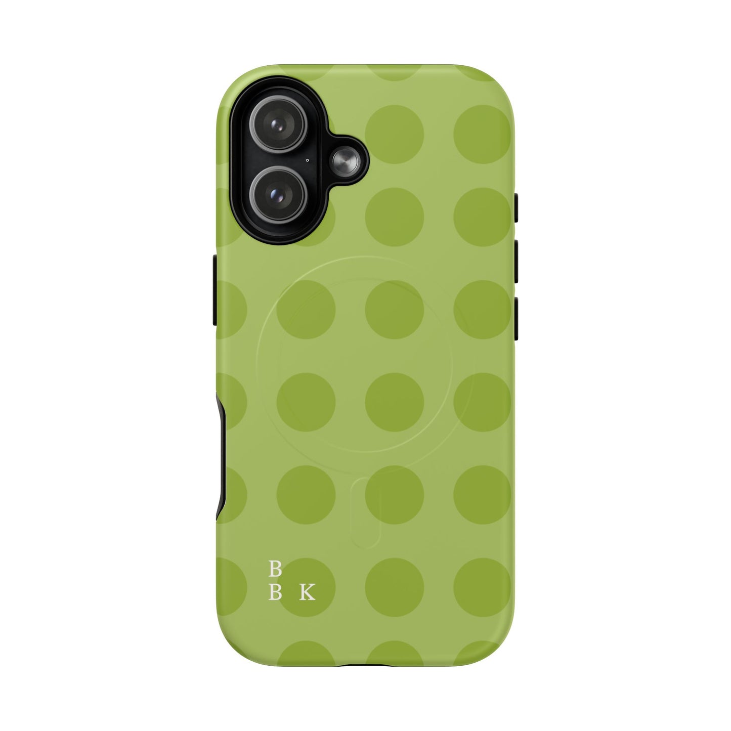 Green Polka Dot Tough Magnetic Phone Case — Slim Magnetic Protective Cover