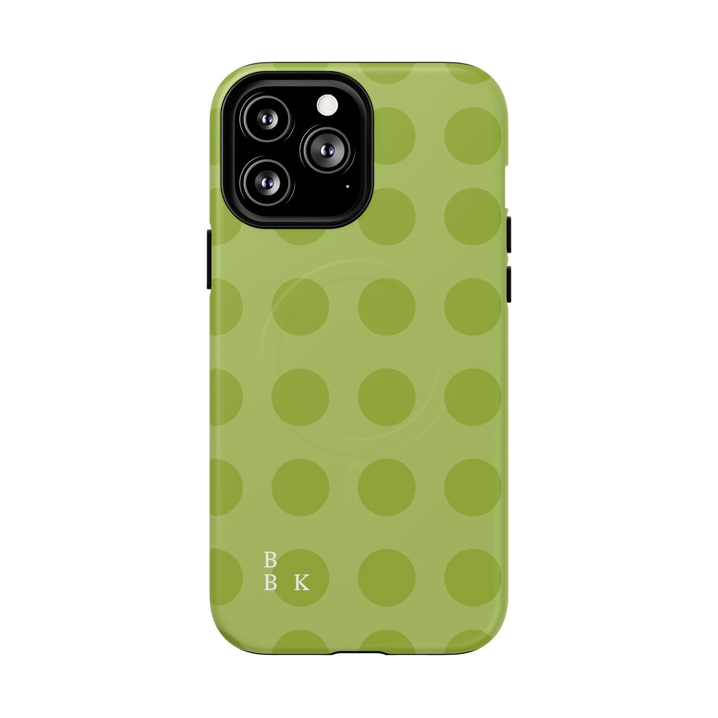 Green Polka Dot Tough Magnetic Phone Case — Slim Magnetic Protective Cover